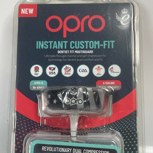 Opro Instant Custom-Fit Adult Dentist Fit Mouthguard Level 6 Dual Compression - Picture 5 of 6